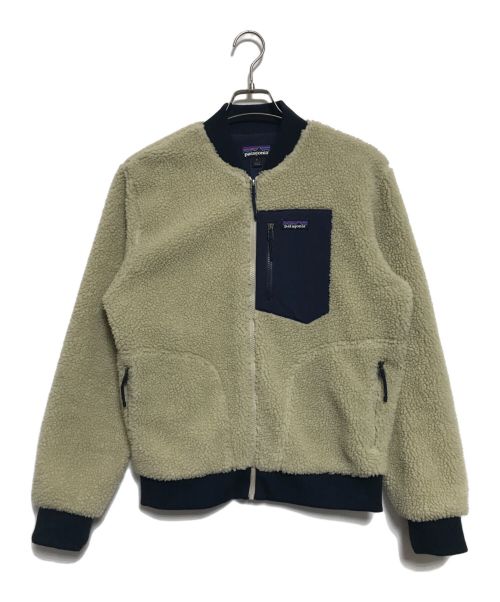 Patagonia（パタゴニア）Patagonia (パタゴニア) レトロX・ボマー・ジャケット ベージュ×ネイビー サイズ:Sの古着・服飾アイテム