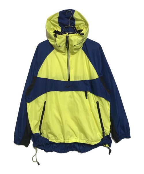 NIKE ACG（ナイキエージーシー）NIKE ACG (ナイキエージーシー) アノラックパーカー イエロー×ブルー サイズ:Lの古着・服飾アイテム