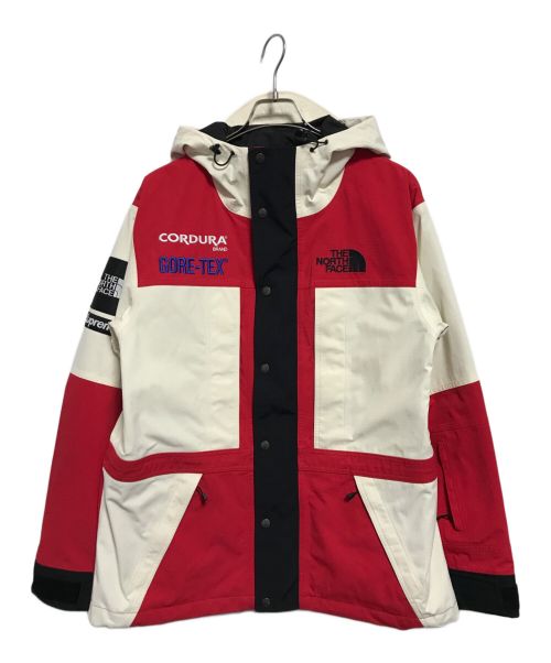 SUPREME（シュプリーム）SUPREME (シュプリーム) THE NORTH FACE (ザ ノース フェイス) Expedition Jacket ホワイト×レッド サイズ:Lの古着・服飾アイテム