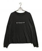 GIVENCHYジバンシィ）の古着「ブランドロゴ リバース タロット ルーズフィットコットンTシャツ」｜グレー