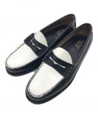 G.H.BASSジーエイチバス）の古着「LARSON MOC PENNY LOAFER」｜ホワイト×ブラック