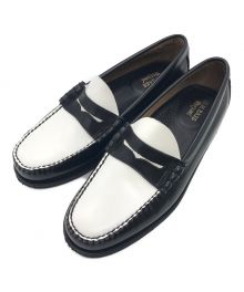 G.H.BASS（ジーエイチバス）の古着「LARSON MOC PENNY LOAFER」｜ホワイト×ブラック