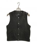 Schottショット）の古着「GOAT LEATHER VEST」｜ブラック