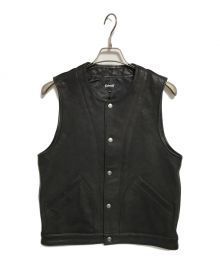 Schott（ショット）の古着「GOAT LEATHER VEST」｜ブラック