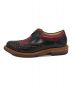 R.J.B (アールジェイビー) FLAT LOW SHOES ブラック×レッド サイズ:SIZE 8：17000円