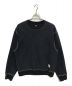 stussy（ステューシー）の古着「Contrast Stitch Label crew sweat」｜ネイビー