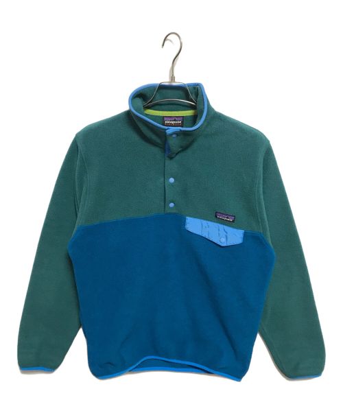 Patagonia（パタゴニア）Patagonia (パタゴニア) ライトウェイト シンチラ スナップT プルオーバー グリーン×ブルー サイズ:Sの古着・服飾アイテム