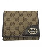 GUCCIグッチ）の古着「2つ折り財布」｜ベージュ