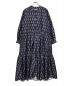 ne quittez pas（ヌキテパ）の古着「ROLY DUPION PRINT TIRED DREES」｜ネイビー