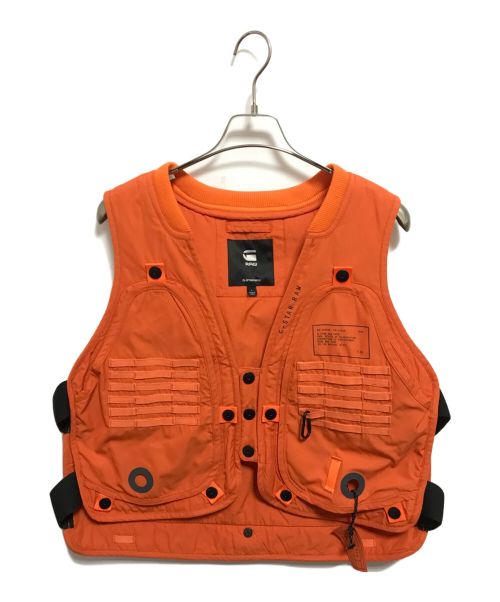 G-STAR RAW（ジースターロゥ）G-STAR RAW (ジースターロゥ) E Unisex Vest オレンジ サイズ:Lの古着・服飾アイテム