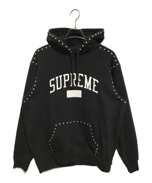 SUPREME（シュプリーム）Supreme (シュプリーム) Studded Hooded Sweatshirt ブラック サイズ:Lの古着・服飾アイテム