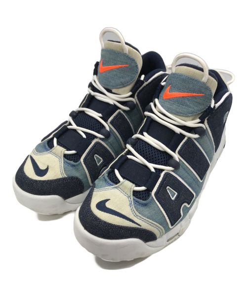 NIKE（ナイキ）NIKE (ナイキ) AIR MORE UPTEMPO 96 QS(エアモアアップテンポ96) ホワイト×インディゴ サイズ:26.5㎝の古着・服飾アイテム