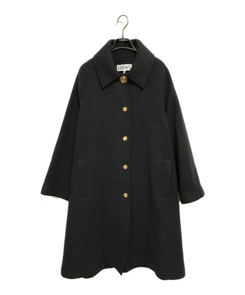 LOEWE（ロエベ）LOEWE (ロエベ) ゴールドボタンコート グリーン サイズ:SIZE 36の古着・服飾アイテム