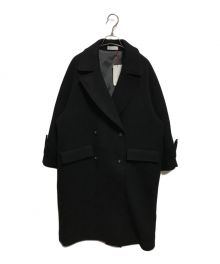 MAISON SPECIAL（メゾンスペシャル）の古着「Super140 Melton Double Coat」｜ブラック