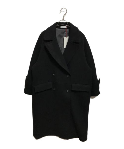 MAISON SPECIAL（メゾンスペシャル）MAISON SPECIAL (メゾンスペシャル) Super140 Melton Double Coat ブラック サイズ:36の古着・服飾アイテム