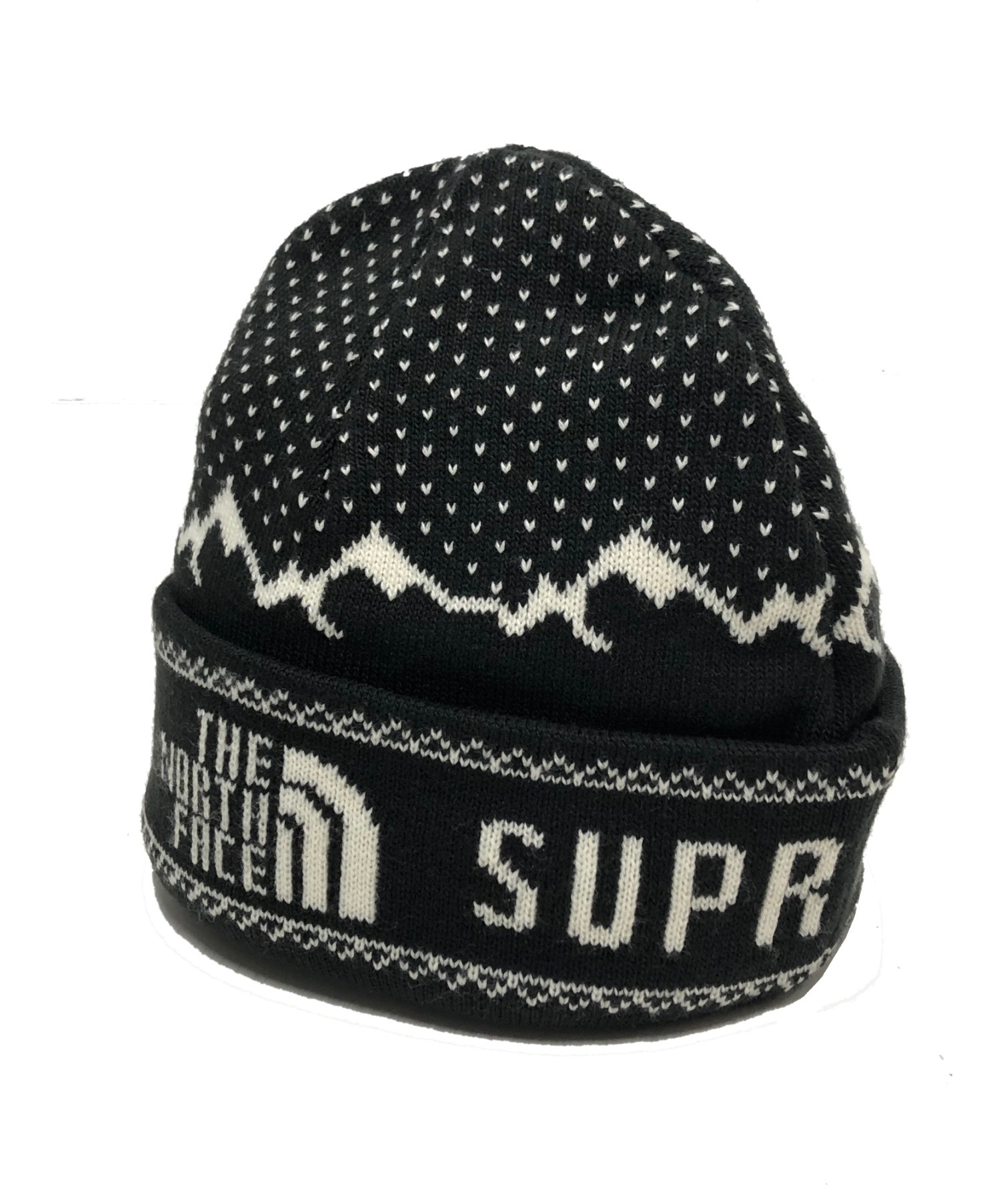 supreme the north face fold beanie black