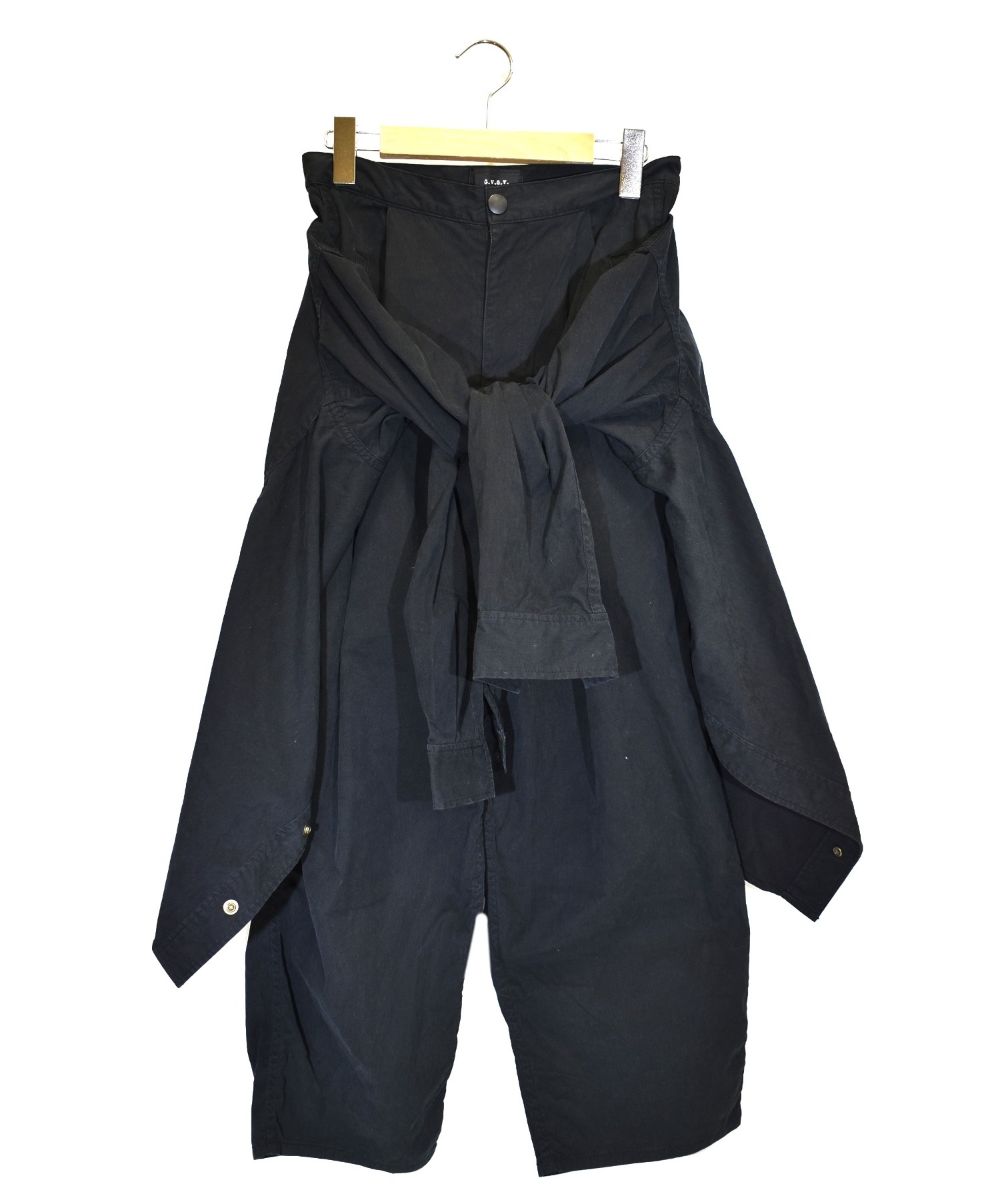 中古 古着通販 G V G V ジーヴイジーヴイ ウェストタイフライトスーツ ブラック サイズ 36 Waist Tie Flight Suit ブランド 古着通販 トレファク公式 Trefac Fashion