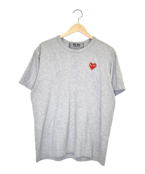 中古 古着通販 Play Comme Des Garcons プレイコムデギャルソン ハートワッペンtシャツ グレー サイズ L Yz T002 ブランド 古着通販 トレファク公式 Trefac Fashion