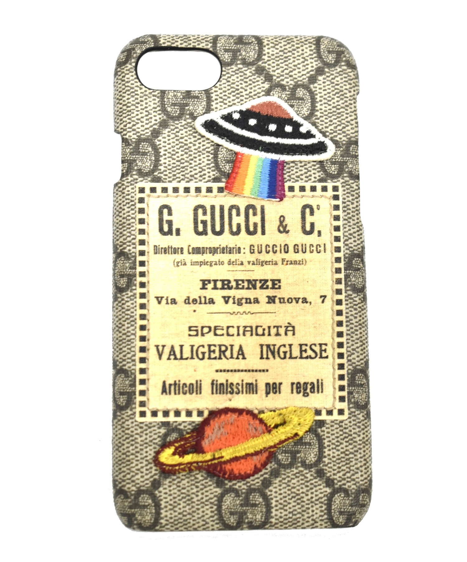 中古 古着通販 Gucci グッチ Ggスプリームクーリエ ブラウン サイズ 下記参照 Iphone7 8対応 ブランド 古着通販 トレファク公式 Trefac Fashion