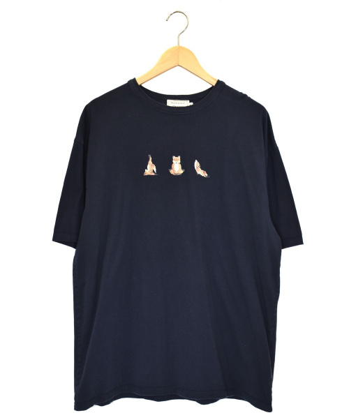 MAISON KITSUNE メゾンキツネ コットン紺ブレザー ネイビージャケット