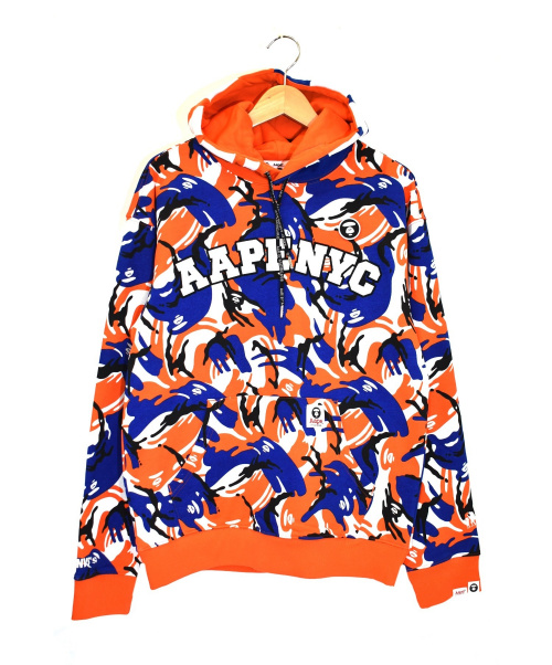 中古 古着通販 pe By A Bathing Ape エーエイプ バイ ア ベイシング エイプ サルカモプルオーバーパーカー オレンジ サイズ S 未使用品 The pe New York City Collection Hoodie ブランド 古着通販 トレファク公式 Trefac Fashion