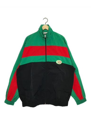 【中古・古着通販】GUCCI (グッチ) ナイロンジャケット グリーン