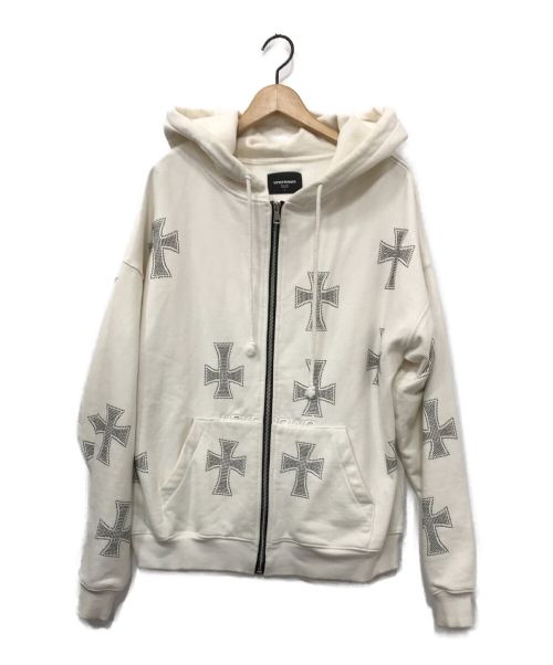 GREY CROSS RHINESTONE ZIP UP XLサイズ | www.avredentor.com.br