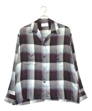 [中古]UNUSED(アンユーズド)のレディース トップス Ombre Check Open Collar Shirt