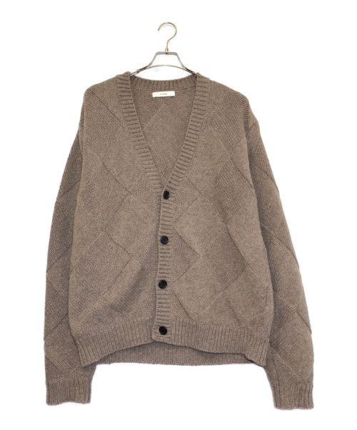 jieda（ジエダ）jieda (ジエダ) PANEL WOVEN CARDIGAN ブラウン サイズ:2の古着・服飾アイテム