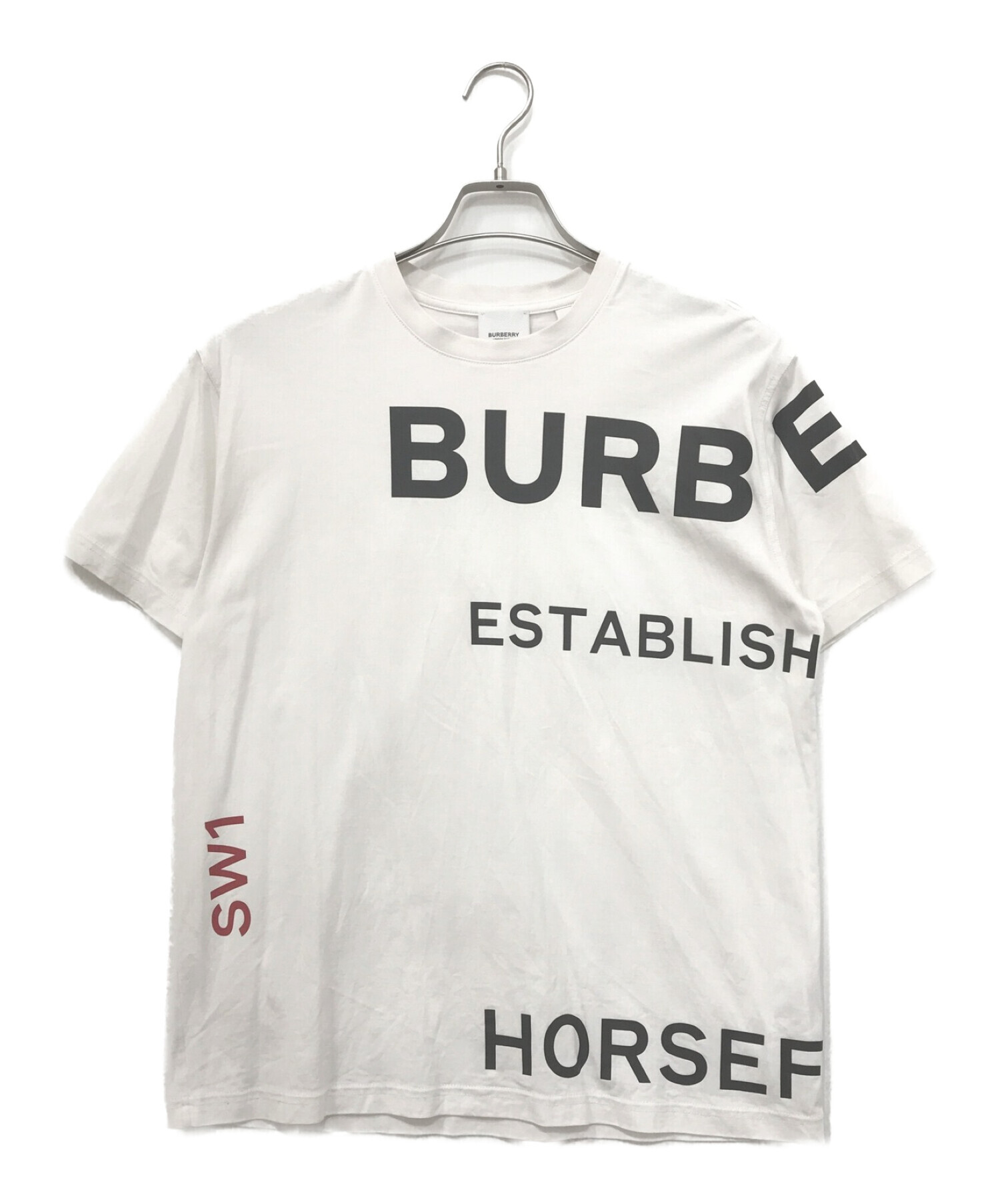 BURBERRY LONDON (バーバリー ロンドン) ロゴプリントTシャツ ホワイト サイズ:XS
