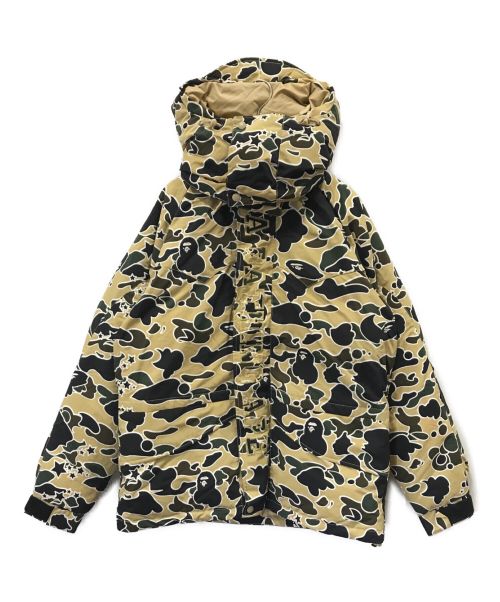 A BATHING APE（アベイシングエイプ）A BATHING APE (アベイシングエイプ) SNOW BOARD DOWN JACKET ベージュ サイズ:Mの古着・服飾アイテム