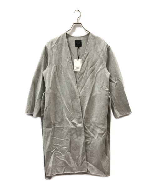 theory（セオリー）theory (セオリー) Luxe New Divide Collarless Coat グレー サイズ:P 未使用品の古着・服飾アイテム