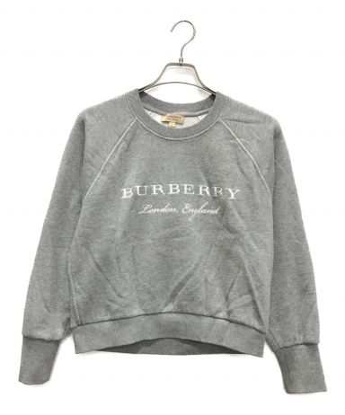 【中古・古着通販】BURBERRY (バーバリー) ロゴ刺繍スウェット 