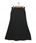 Mame Kurogouchiマメクロゴウチ）の古着「Double Face Jersey Flared Skirt」｜ブラック
