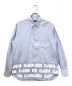 COMME des GARCONS HOMME（コムデギャルソン オム）の古着「ストライプロゴプリントシャツ」｜ブルー