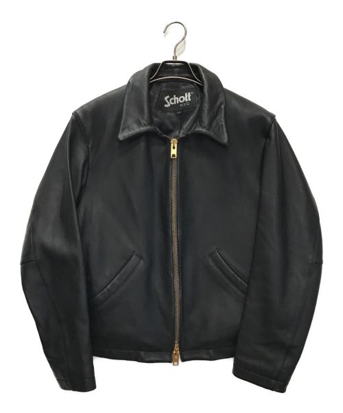 Schott（ショット）Schott (ショット) LEATHER SPORT JACKET ブラック サイズ:Lの古着・服飾アイテム