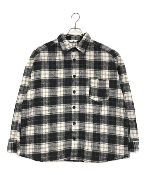 VICTIM（ヴィクティム）VICTIM (ヴィクティム) BIG CHECK SHIRTS JACKET ブラック サイズ:Mの古着・服飾アイテム