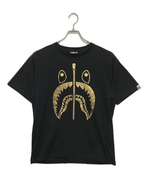 A BATHING APE（アベイシングエイプ）A BATHING APE (ア ベイシング エイプ) SHARK TEE ブラック サイズ:Ｌの古着・服飾アイテム