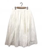 journal standard luxeジャーナルスタンダード リュクス）の古着「エアワッシャー ギャザースカート」｜ホワイト