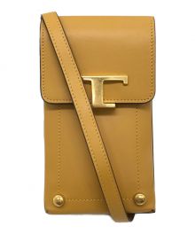 TOD'S（トッズ）の古着「T タイムレス レザー モバイルフォン ホルダー」｜イエロー