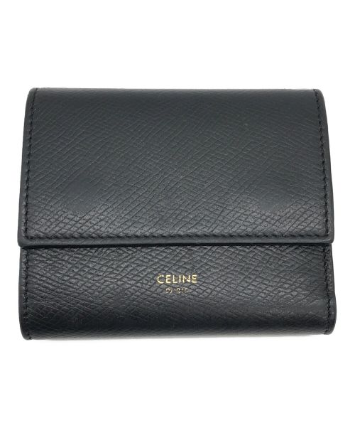 CELINE（セリーヌ）CELINE (セリーヌ) スモール トリフォールドウォレット ブラック サイズ:下記参照の古着・服飾アイテム