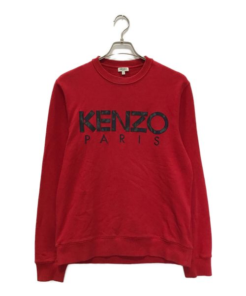 KENZO（ケンゾー）KENZO (ケンゾー) ロゴスウェット レッド サイズ:Sの古着・服飾アイテム