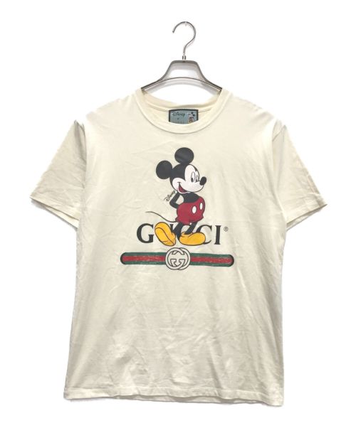 GUCCI（グッチ）GUCCI (グッチ) Mickey Print Tee アイボリー サイズ:XSの古着・服飾アイテム