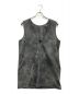 AMERI（アメリ）の古着「CRUSHED LEATHER SLEEVELESS TOP」｜グレー