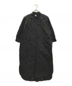 GRACE CONTINENTALグレースコンチネンタル）の古着「スター刺繍シャツワンピース」｜ブラック