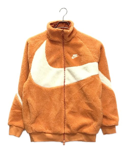 NIKE（ナイキ）NIKE (ナイキ) ビッグスウェッシュボアリバーシブルジャケット オレンジ サイズ:Mの古着・服飾アイテム