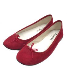 repetto（レペット）の古着「スエードバレエシューズ」｜レッド