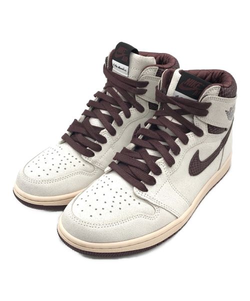 NIKE（ナイキ）NIKE (ナイキ) A Ma Maniere (ア・マ・マニエール) Air Jordan 1 RETRO High OG Sail and Burgundy サイズ:26cmの古着・服飾アイテム