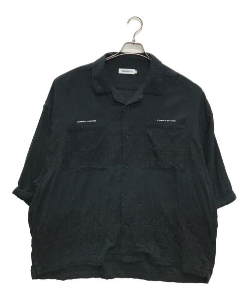 TIGHTBOOTH PRODUCTION（タイトブースプロダクション）TIGHTBOOTH PRODUCTION (タイトブースプロダクション) DIAMOND ROLL-UP SHIRT ブラック サイズ:Lの古着・服飾アイテム