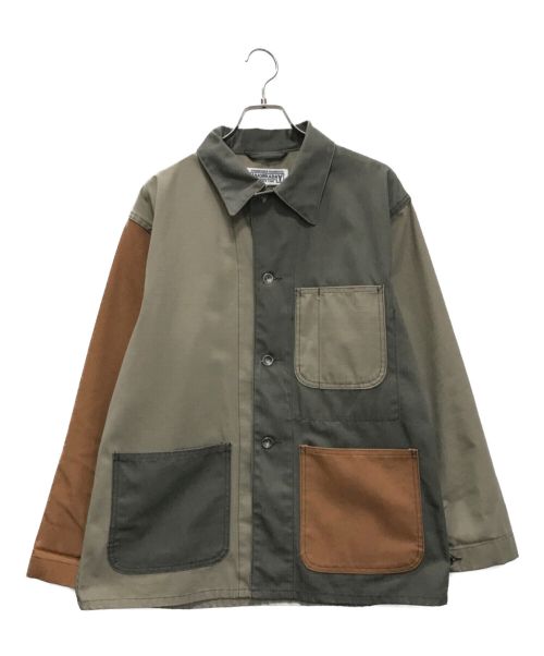 Engineered Garments WORKADAY（エンジニアドガーメンツ ワーカーデイ）Engineered Garments WORKADAY (エンジニアドガーメンツ ワーカーデイ) UTILITY JACKET COMBO カーキ サイズ:XSの古着・服飾アイテム